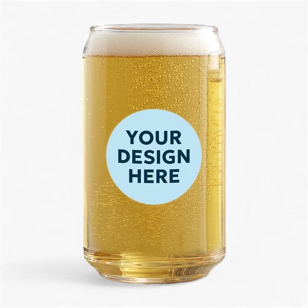 Personalized Logo Printed 16 oz. Beer Can Glass  - 46668