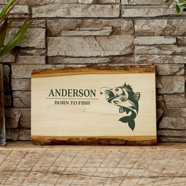 Fly Fishing Basswood Plank Sign - 46682