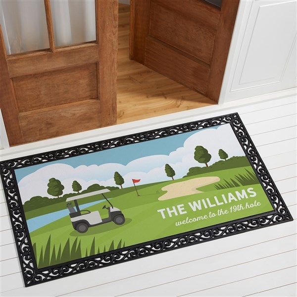 Golf Course Personalized Golf Doormat  - 46684