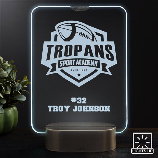 Personalized Logo Light Up LED Glass Keepsake  - 46693