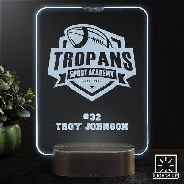 Personalized Logo Light Up LED Glass Keepsake  - 46693