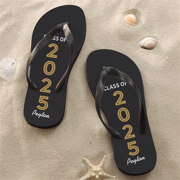 Graduating Class Personalized Adult Flip Flops  - 46702