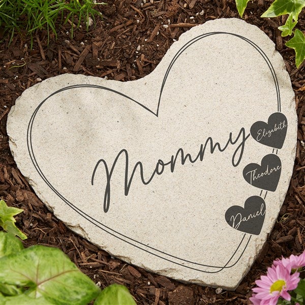 A Mother's Heart Personalized Garden Stone  - 46708