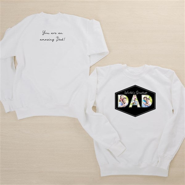 Memories with Dad Personalized 2-Sided Adult Sweatshirt  - 46719