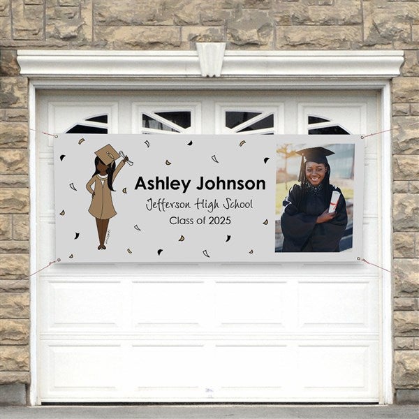 Graduation Girl philoSophie's Personalized Graduation Banner  - 46744