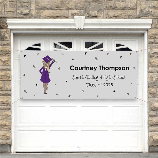Graduation Girl philoSophie's Personalized Graduation Banner  - 46744