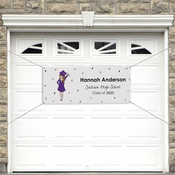 Graduation Girl philoSophie's Personalized Graduation Banner  - 46744