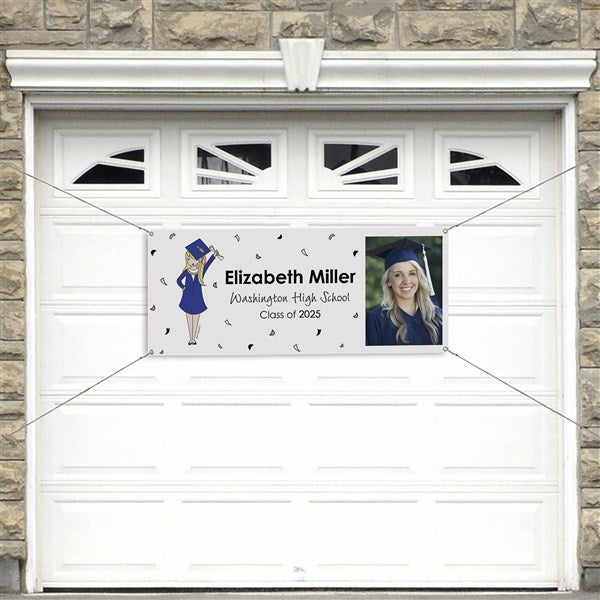 Graduation Girl philoSophie's Personalized Graduation Banner  - 46744