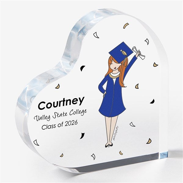 Graduation Girl philoSophie's Personalized Heart Keepsake  - 46749