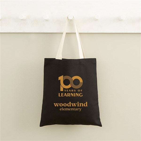 Personalized Logo Tote Bag- Black - 46767