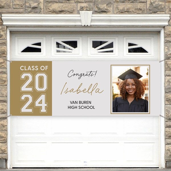 Collegiate Year Personalized Graduation Photo Banners - 46774