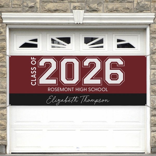 Collegiate Year Personalized Graduation Banner  - 46775