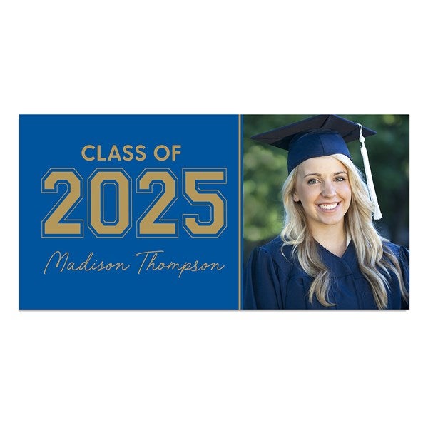 Collegiate Year Personalized Photo Graduation Party Invitation - 46786