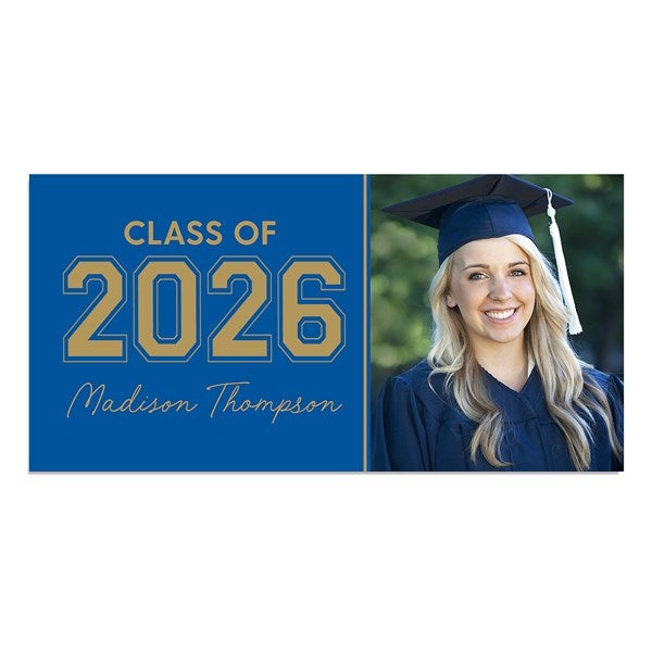 Collegiate Year Personalized Photo Graduation Party Invitation - 46786