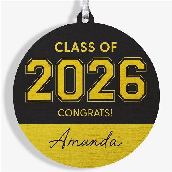Collegiate Year Personalized Graduation Ornament  - 46790