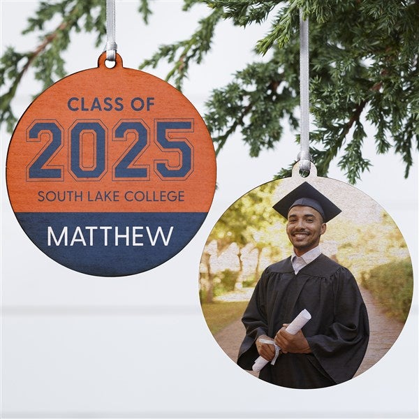 Collegiate Year Personalized Graduation Ornament  - 46790