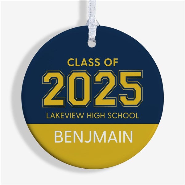 Collegiate Year Personalized Graduation Ornament  - 46790
