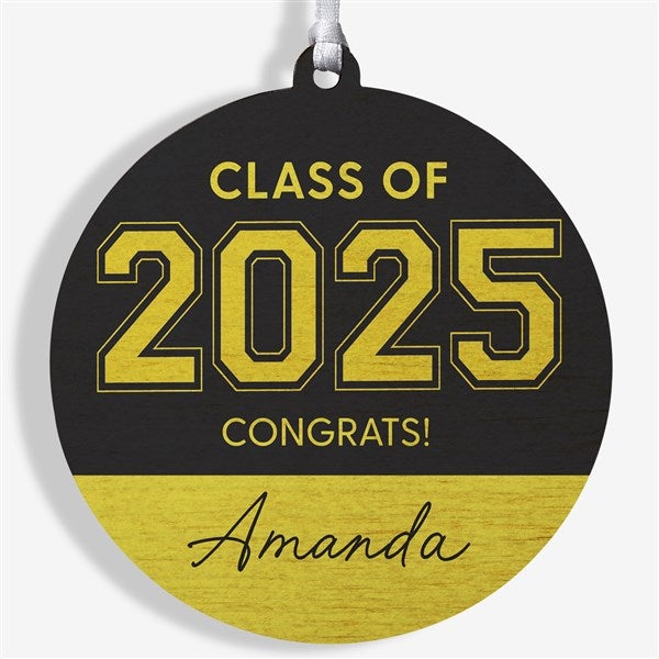 Collegiate Year Personalized Graduation Ornament  - 46790