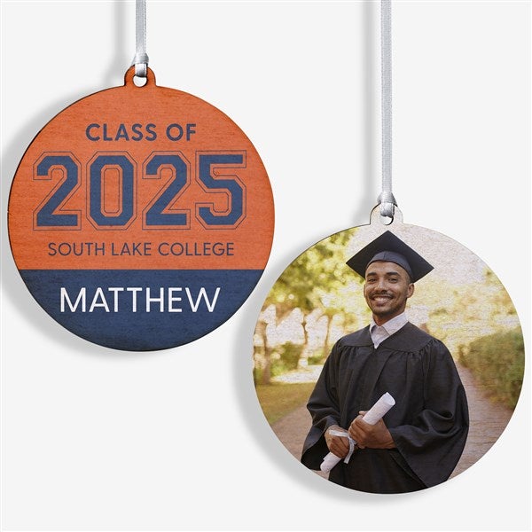 Collegiate Year Personalized Graduation Ornament  - 46790