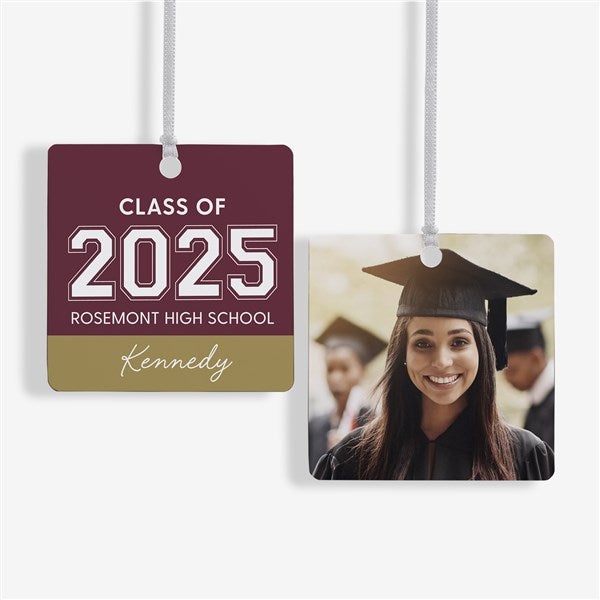 Collegiate Year Personalized Graduation Ornament  - 46790