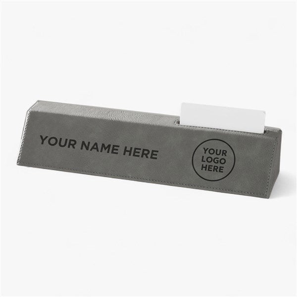 Personalized Logo Leatherette Nameplate  - 46809