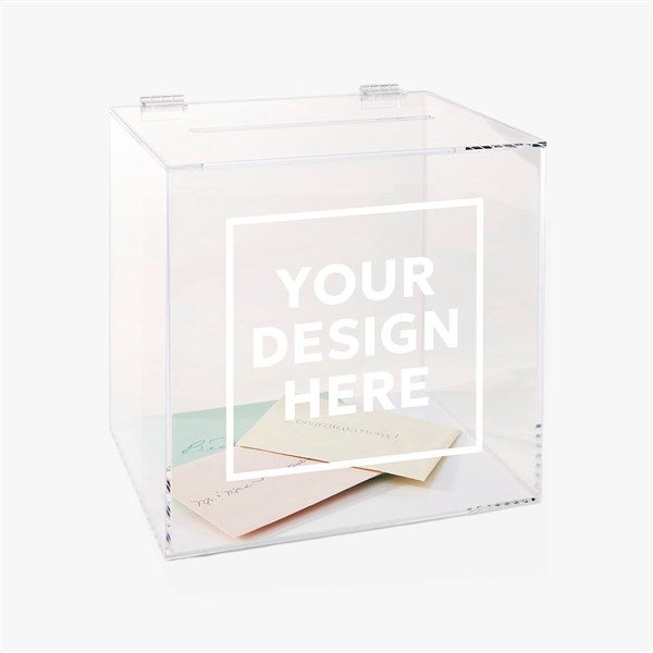 Personalized Logo Acrylic Card Box  - 46814