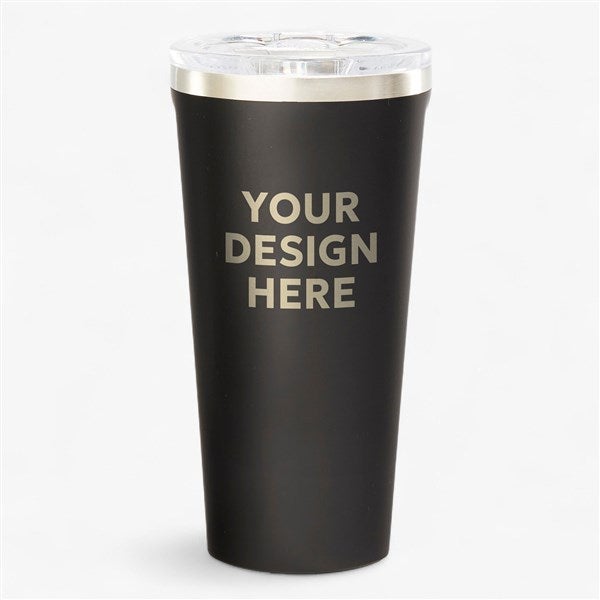 Personalized Logo Corkcicle 16oz Regular Tumbler- Black  - 46861