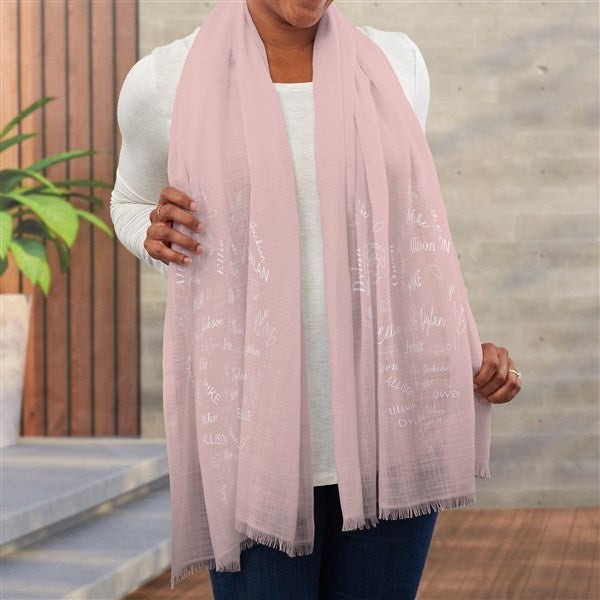 Blooming Heart Personalized Women's Pashmina Scarf  - 46912