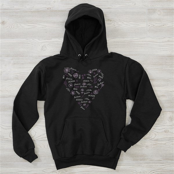 Blooming Heart Personalized Ladies Sweatshirt  - 46914