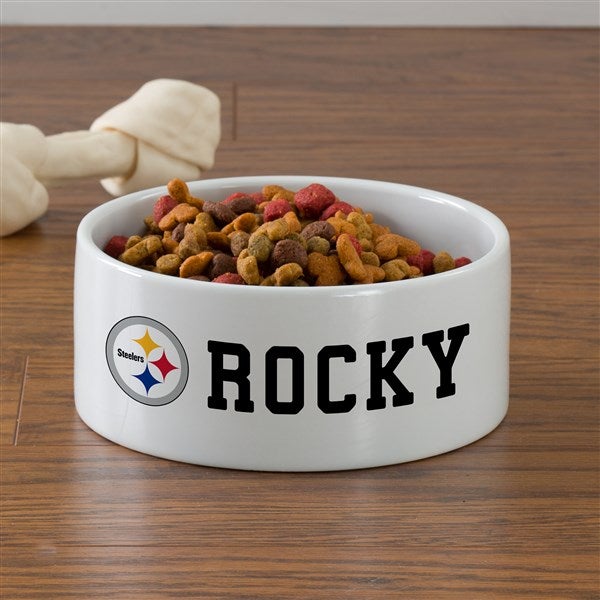 NFL Pittsburgh Steelers Personalized Dog Bowls - 46930
