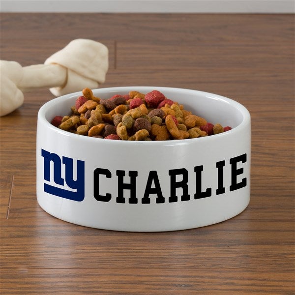 NFL New York Giants Personalized Dog Bowls - 46931