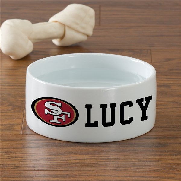 NFL San Francisco 49ers Personalized Dog Bowls - 46933