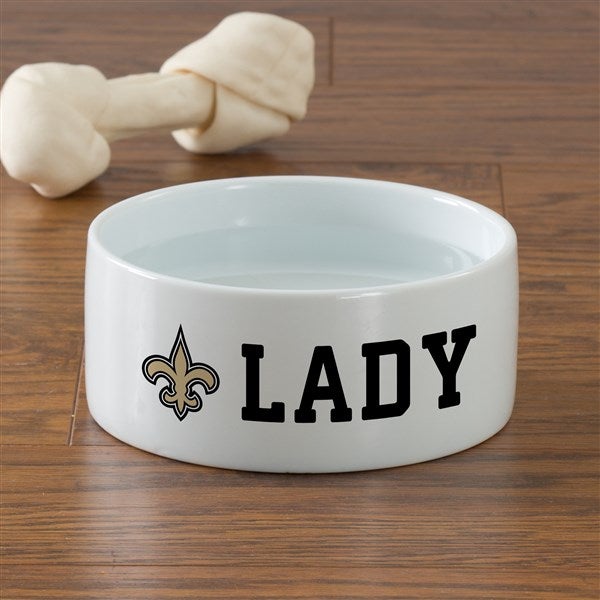 NFL New Orleans Saints Personalized Dog Bowls - 46943