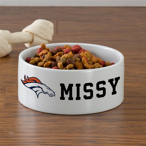 NFL Denver Broncos Personalized Dog Bowls - 46945