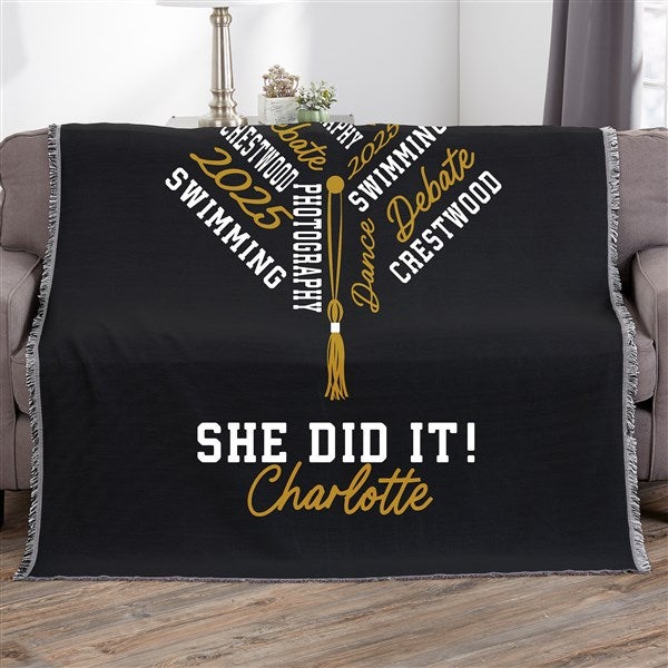 Repeating School Memories Personalized Blanket  - 46962