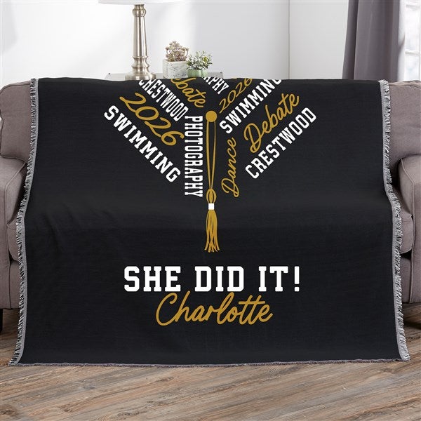 Repeating School Memories Personalized Blanket  - 46962