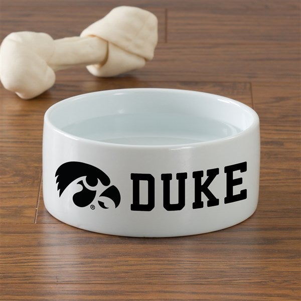 NCAA Iowa Hawkeyes Personalized Dog Bowls - 46984
