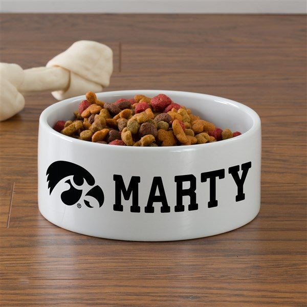 NCAA Iowa Hawkeyes Personalized Dog Bowls - 46984