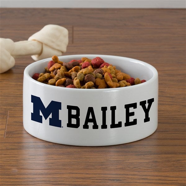 NCAA Michigan Wolverines Personalized Dog Bowls - 46987