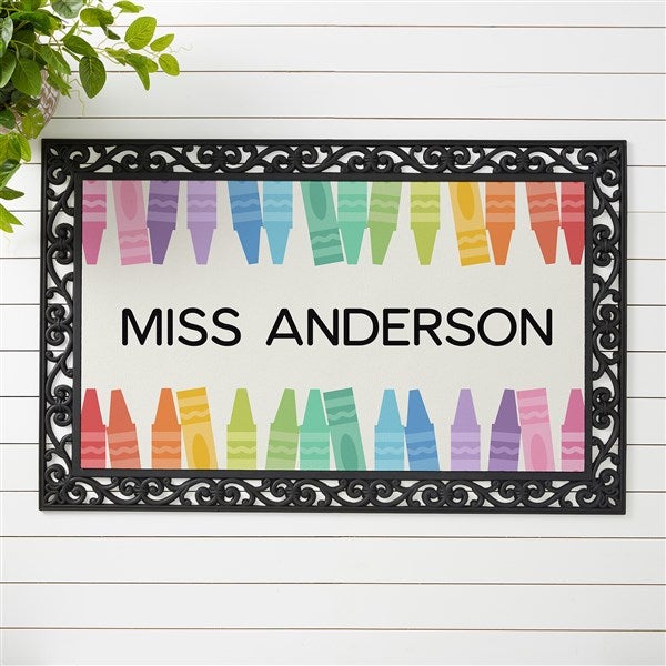 Color Crayon Personalized Doormat - 46995