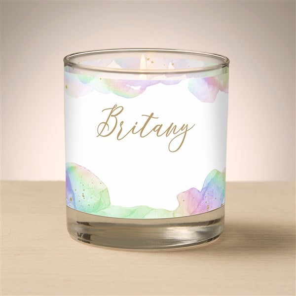 Birthstone Color Personalized 8oz Glass Candle - 46999