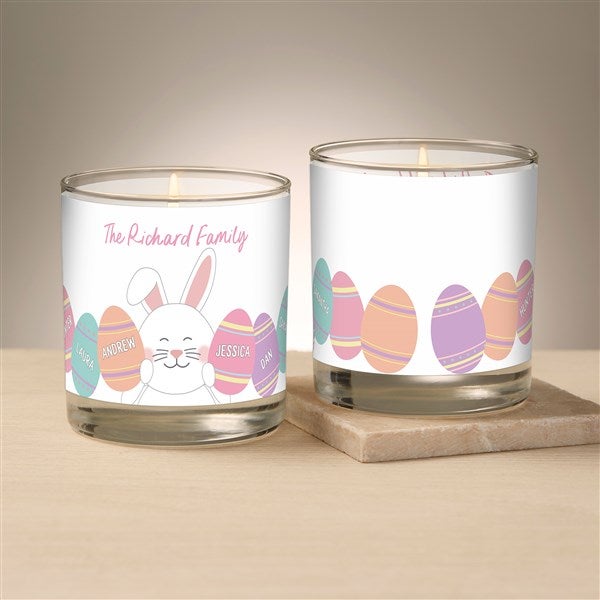 Easter Bunny Love Personalized Glass Candle  - 47007