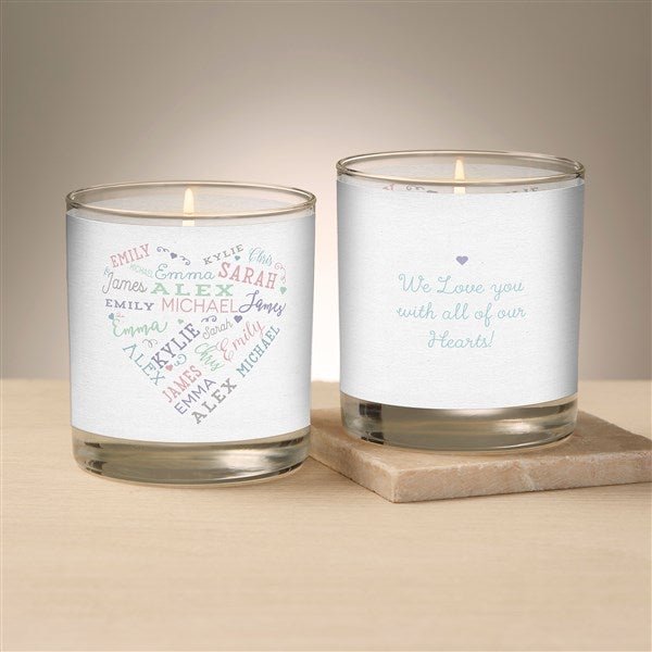 Close To Her Heart Personalized Glass Candle  - 47014