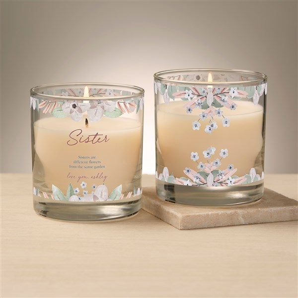 My Sister Personalized 8oz Glass Candle - 47016