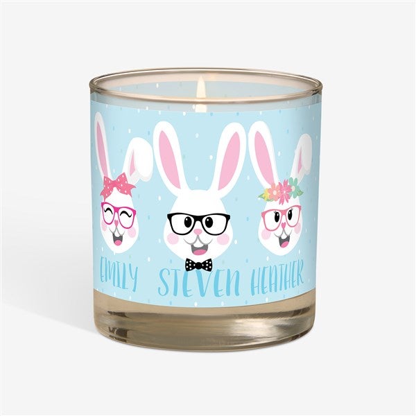 Build Your Own Bunny Personalized Glass Easter Candle  - 47026