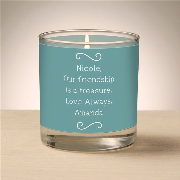 Write Your Own Personalized Glass Candle  - 47030