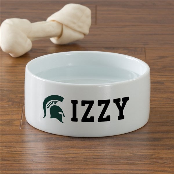 NCAA Michigan State Spartans Personalized Dog Bowls - 47039