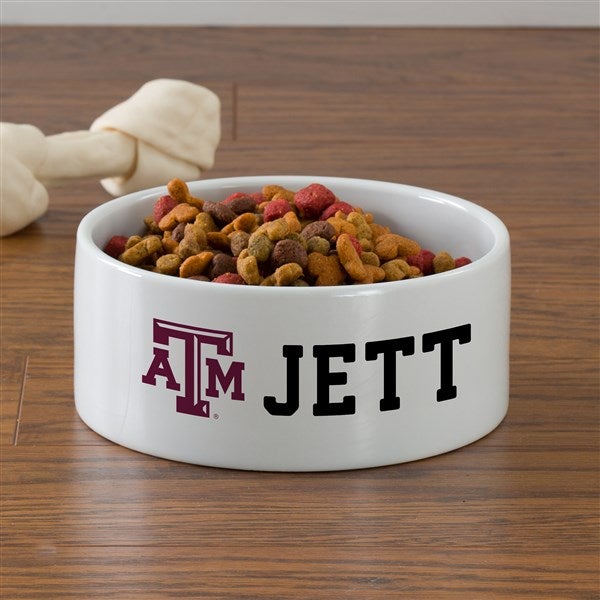 NCAA Texas A&M Aggies Personalized Dog Bowls - 47040