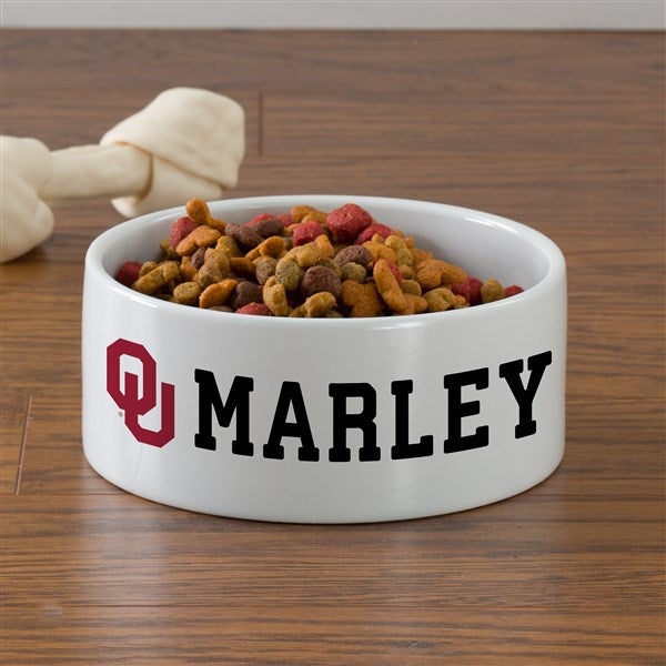 NCAA Oklahoma Sooners Personalized Dog Bowls - 47043