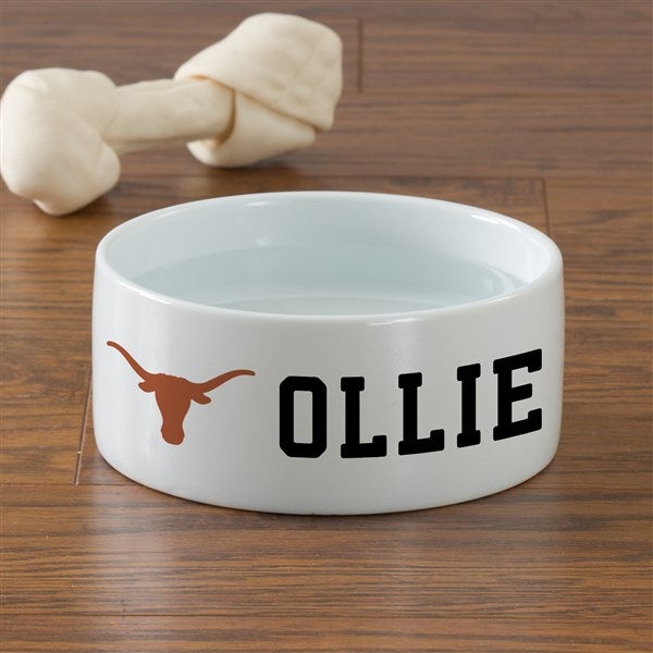 NCAA Texas Longhorns Personalized Dog Bowls - 47044